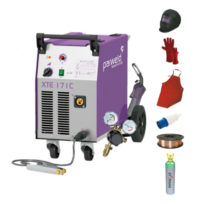 Make your own kit of Parweld XTE 171C Automotive Compact MIG Welder with Torch & Regulator