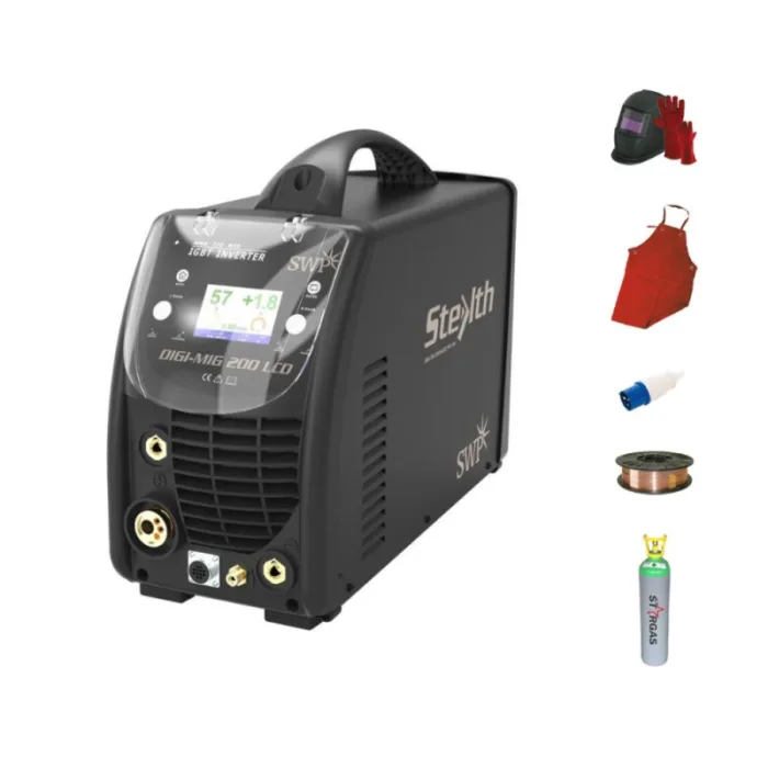 Make your own kit of Stealth Digi-Mig 200 LCD PFC Multiprocess 110V/230V MIG Welding Machine
