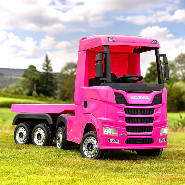 Official Scania 24V Pink Ride-On Truck & Trailer Official Scania 24V Pink Ride-On Truck & Trailer